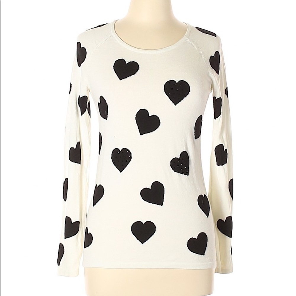 NEW heart print sweater by INC size XL